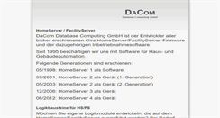 Desktop Screenshot of dacom-homeautomation.de